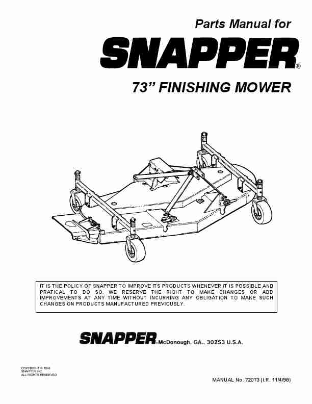 Snapper Lawn Mower Finishing Mower-page_pdf
